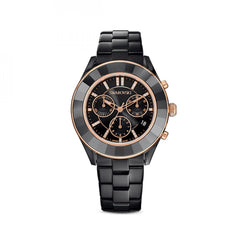 Swarovski Octea Lux Sport Black Dial Black Steel Strap Unisex Watch - 5610472 Watches Swarovski   