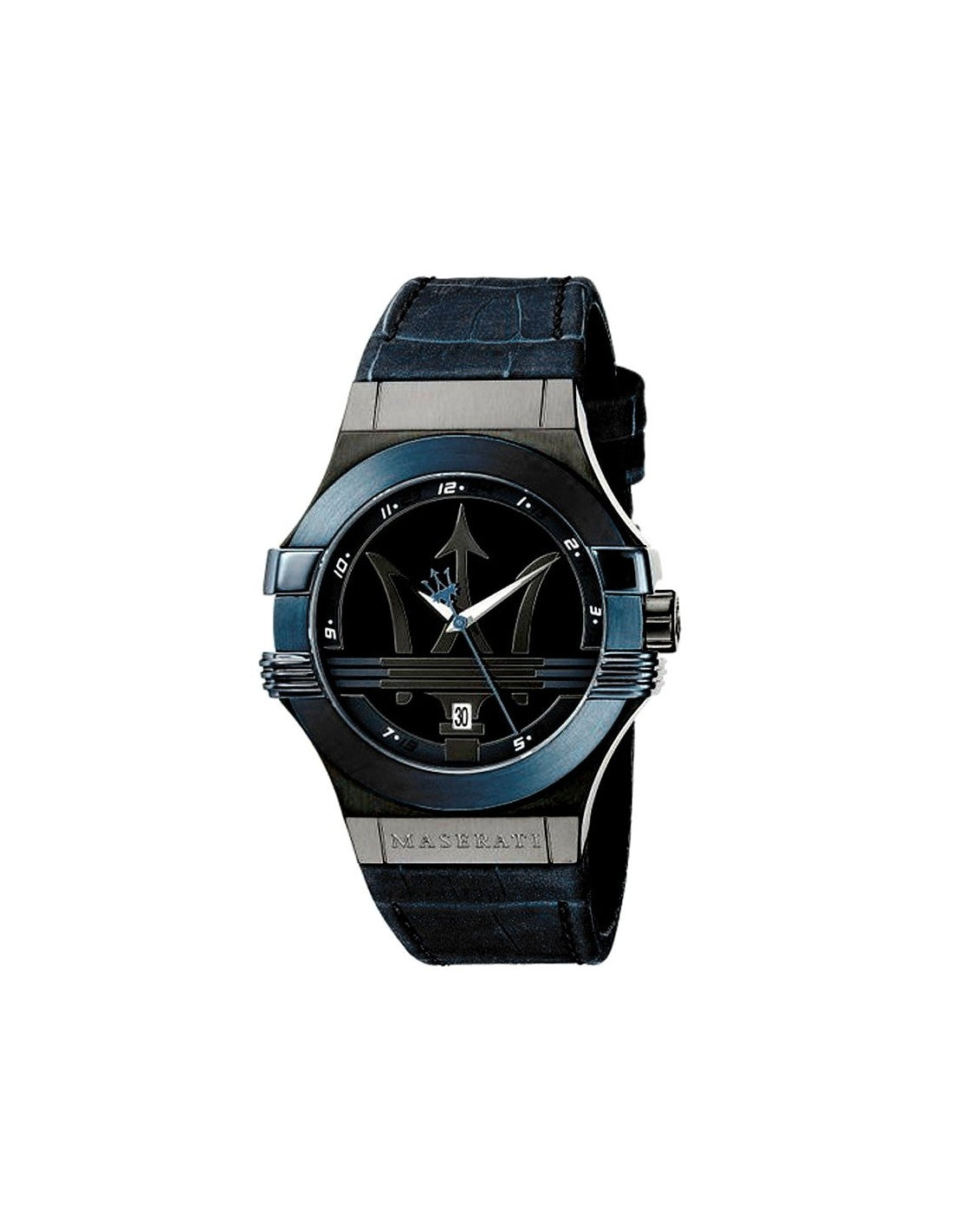 Maserati Potenza Black Dial 42mm Leather Strap Watch For Men - R8851108007 Watches Maserati   