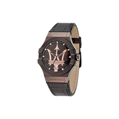 Maserati Potenza Brown Dial Brown Leather Strap Watch For Men - R8851108011 Watches Maserati   