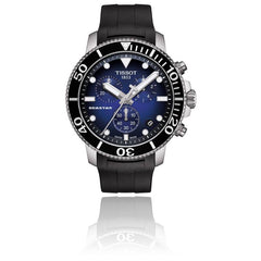 Tissot Seastar 1000 Chronograph Blue Dial Black Rubber Strap Watch For Men - T120.417.17.041.00 Watches Tissot   