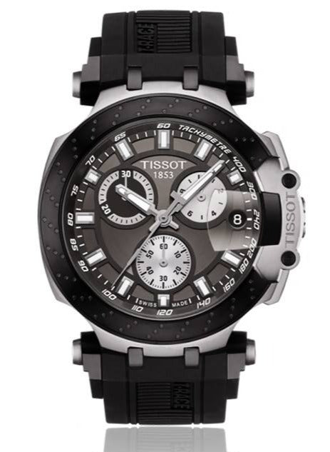 Tissot T Race Chronograph Quartz Anthracite Black Dial Watch For Men - T115.417.27.061.00 Watches Tissot   