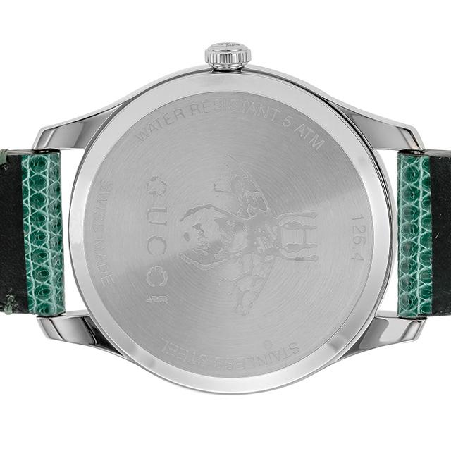 Gucci G-Timeless Mother of Pearl Green Dial Green Leather Strap Watch For Women - YA1264042 Watches Gucci   