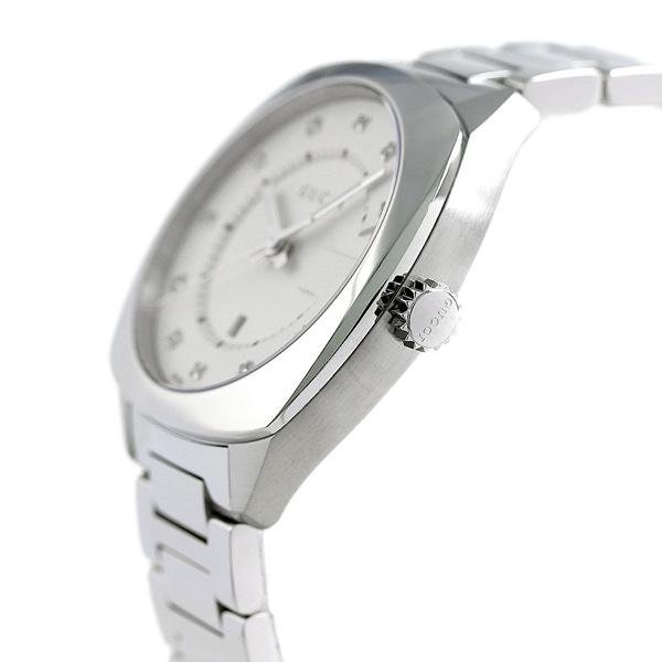 Gucci GG2570 Diamond White Dial Silver Steel Strap Watch For Women - YA142403 Watches Gucci   