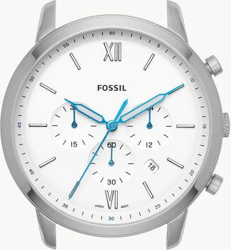 Fossil Neutra Chronograph White Dial Silver Steel Strap Watch for Men - FS5433 Watches Fossil   