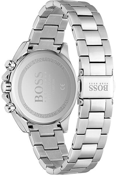 Hugo Boss Novia Black Dial Silver Steel Strap Watch for Women - 1502614 Watches Hugo Boss   