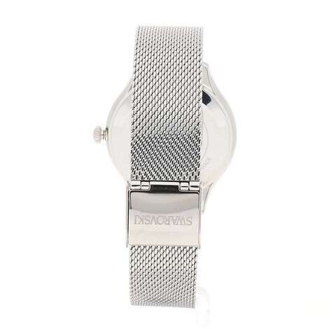 Swarovski Octea Nova Black Dial Silver Mesh Bracelet Watch for Women - 5430420 Watches Swarovski   