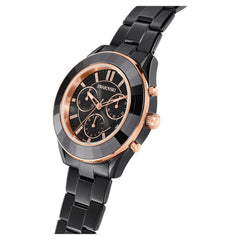 Swarovski Octea Lux Sport Black Dial Black Steel Strap Unisex Watch - 5610472 Watches Swarovski   