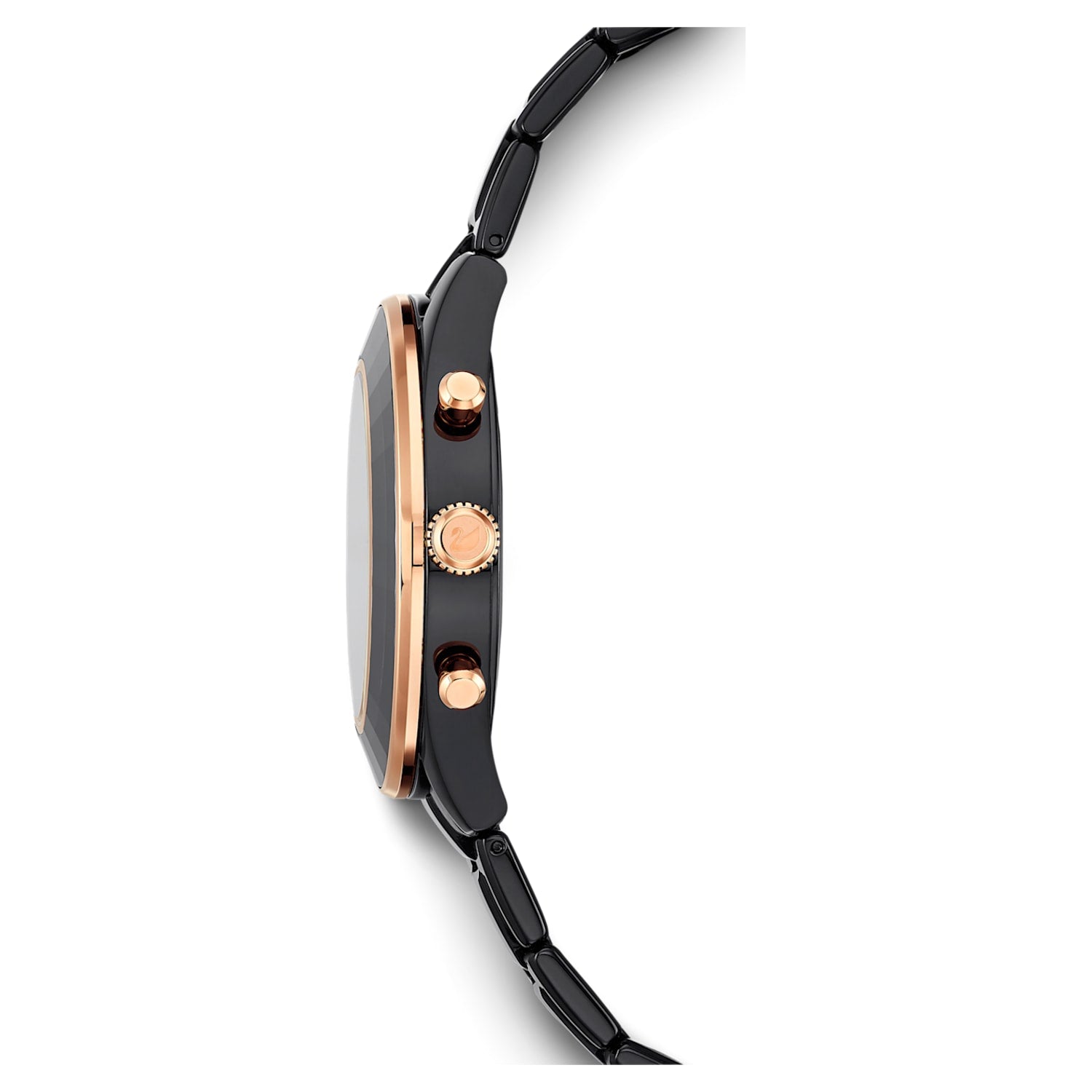 Swarovski Octea Lux Sport Black Dial Black Steel Strap Unisex Watch - 5610472 Watches Swarovski   