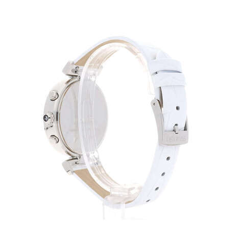 Swarovski Era Journey Silver Dial White Leather Strap Watch for Women - 5295346 Watches Swarovski   