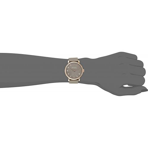 Marc Jacobs Baker Grey Dial Grey Leather Strap Watch for Women - MBM1266 Watches Marc Jacobs   