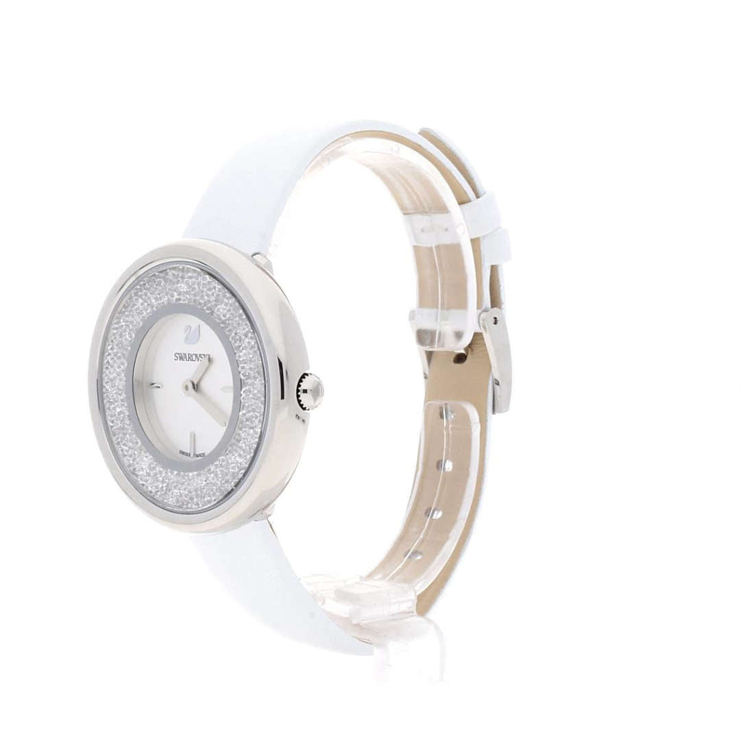 Swarovski Crystalline Pure White Dial White Leather Strap Watch for Women - 5275046 Watches Swarovski   