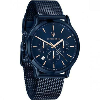 Maserati Epoca Analog Blue Dial Blue Mesh Bracelet Watch For Men - R8873618010 Watches Maserati   