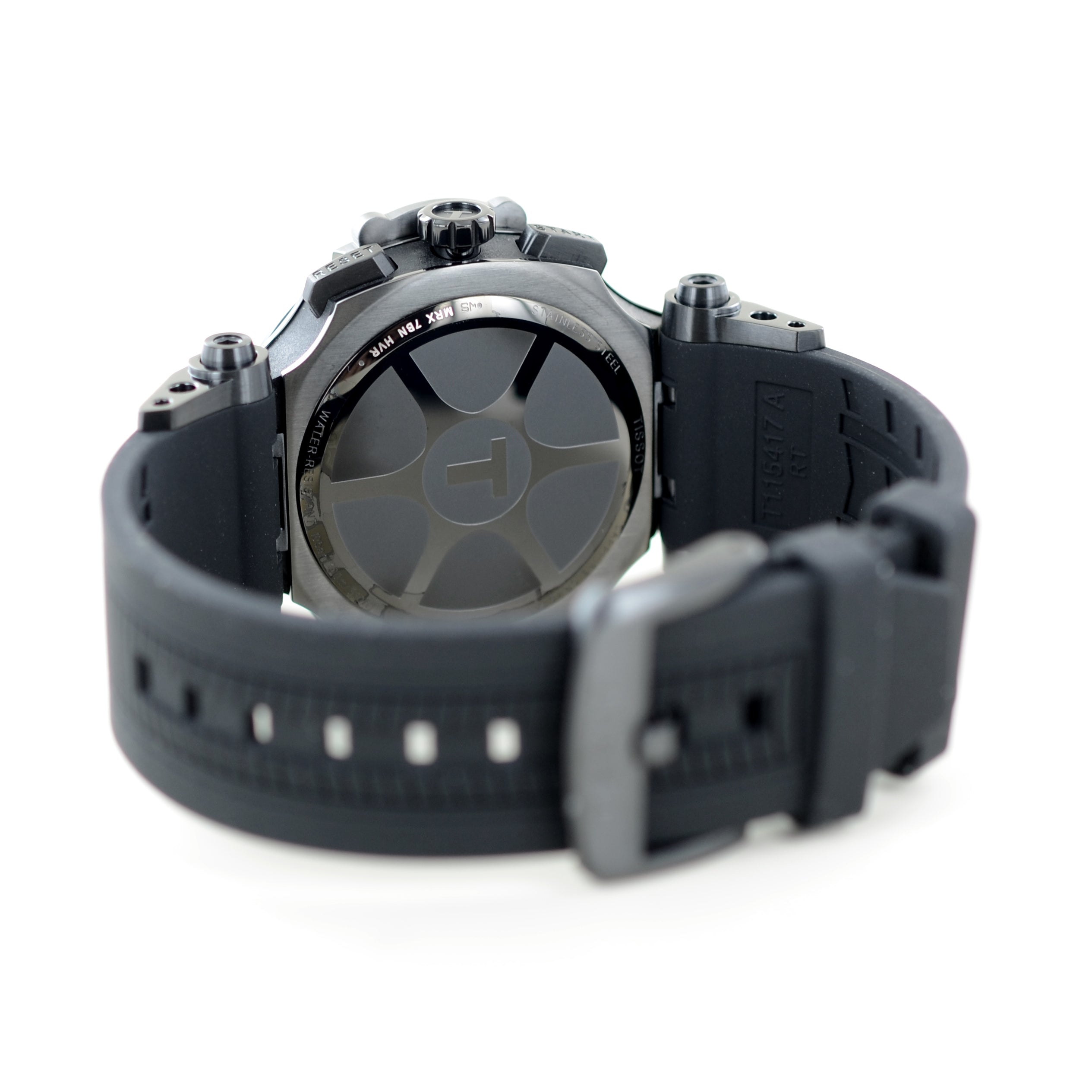 Tissot T Race Chonograph Anthracite Dial Black Silicon Strap Watch For Men - T115.417.37.061.03 Watches Tissot   