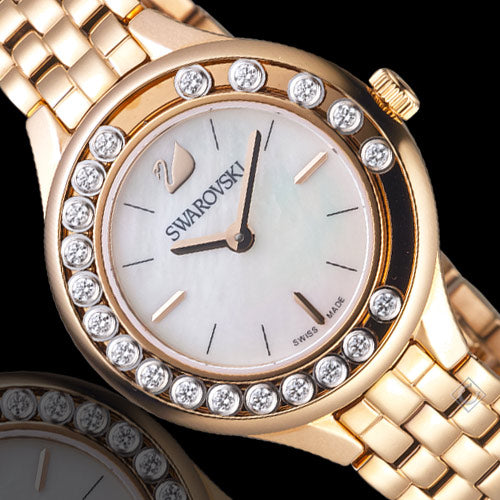 Swarovski Lovely Crystals Mother of Pearl Dial Rose Gold Steel Strap Watch for Women - 5261496 Watches Swarovski   