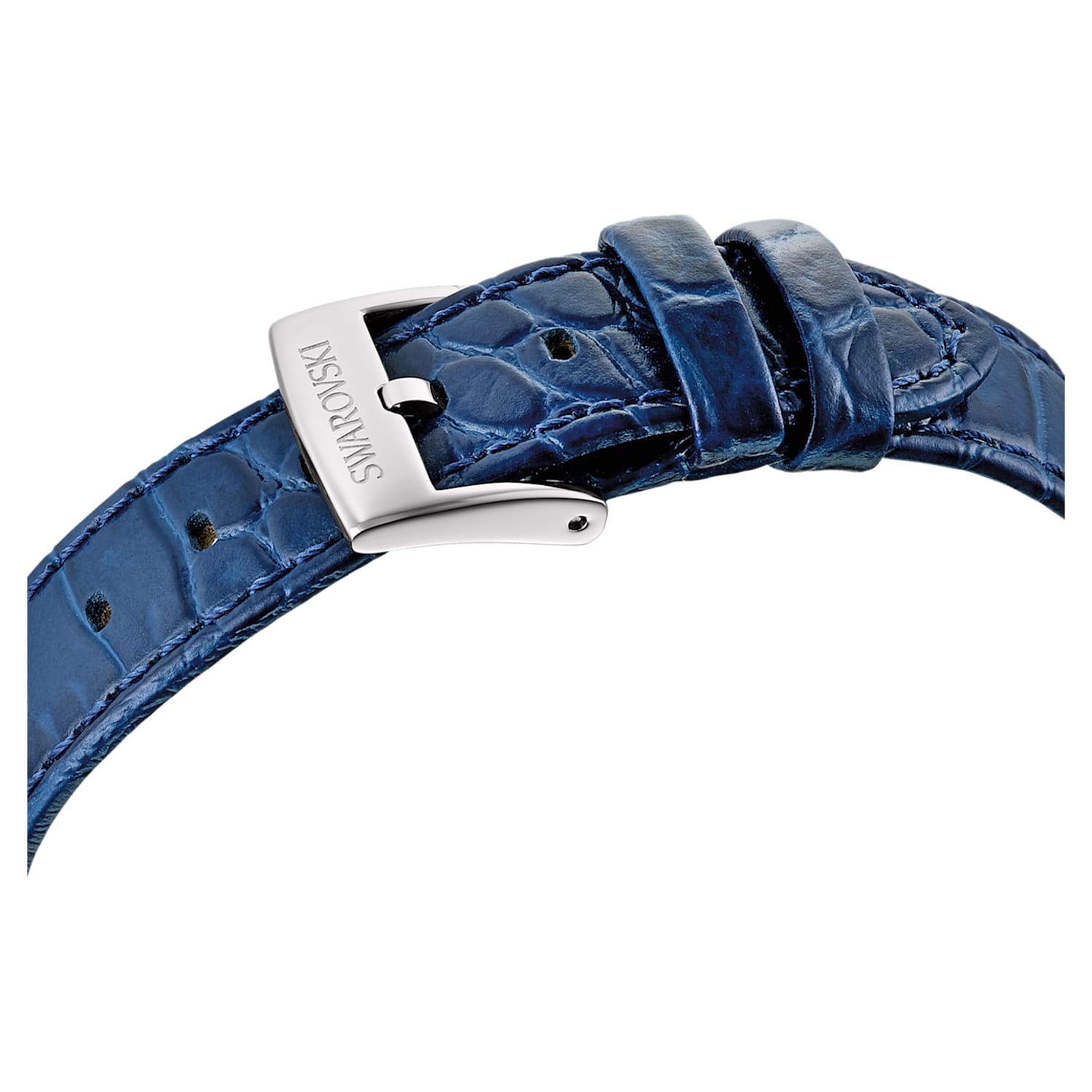 Swarovski Passage Moon Phase Blue Dial Blue Leather Strap Watch for Women - 5613320 Watches Swarovski   