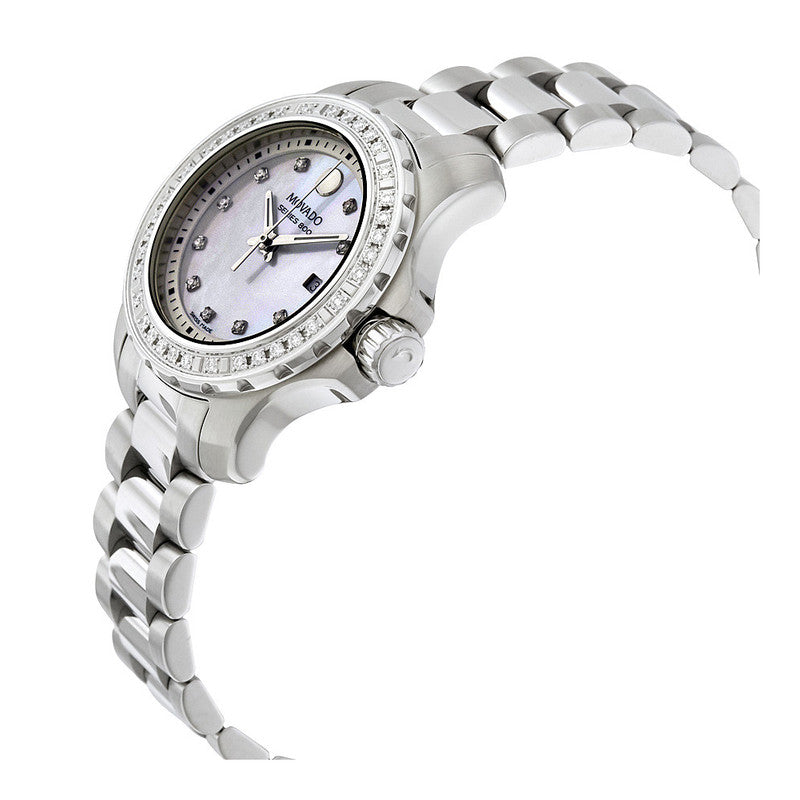 Movado Series 800 29mm Mother of Pearl Dial Diamond Watch For Women - 2600120 Watches Movado   