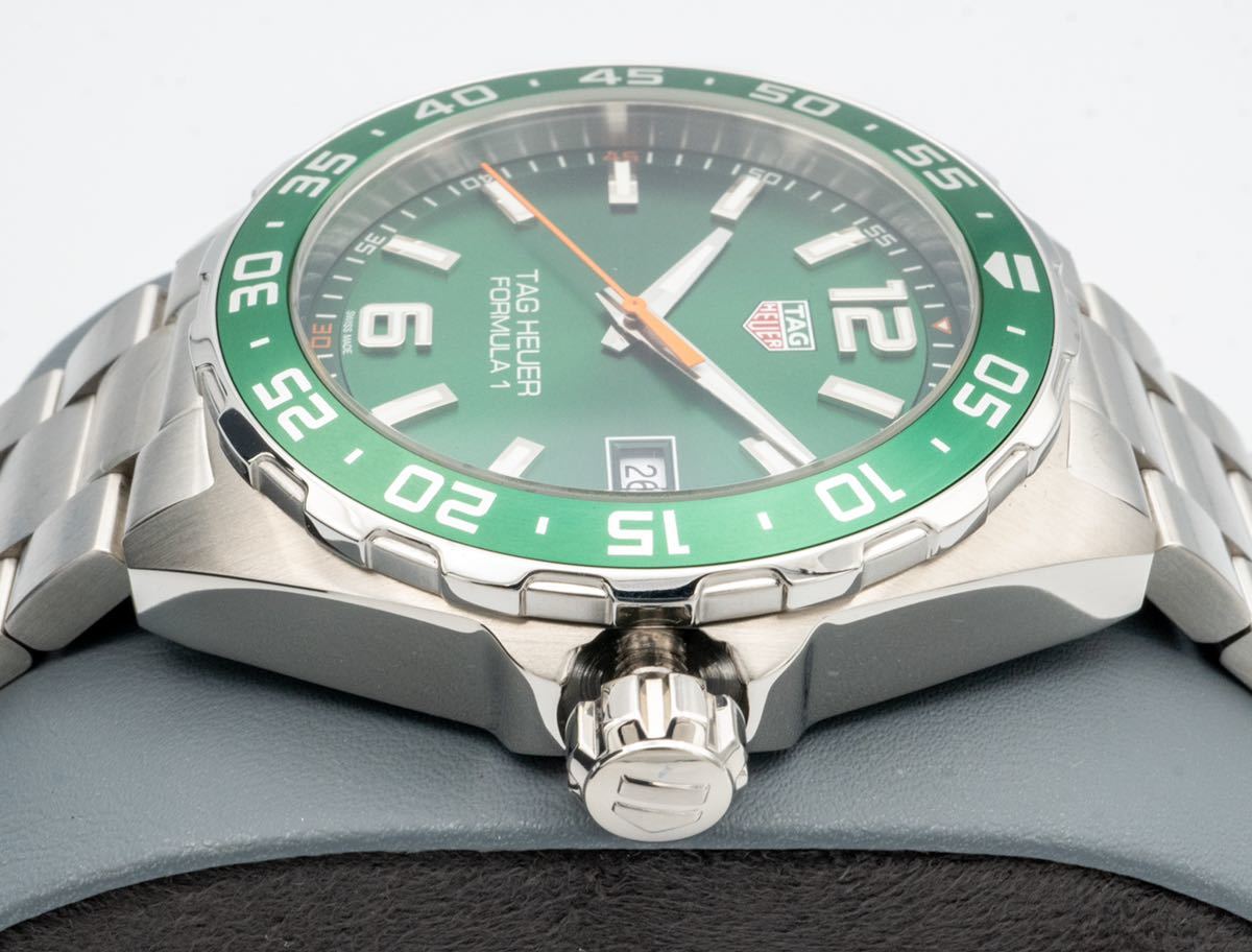 Tag Heuer Formula 1 Limited Edition Quartz 43mm Green Dial Silver Steel Strap Watch for Men - WAZ1017.BA0842 Watches Tag Heuer   