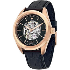 Maserati Traguardo Automatic Black Skeleton Dial Watch For Men - R8821112001 Watches Maserati   