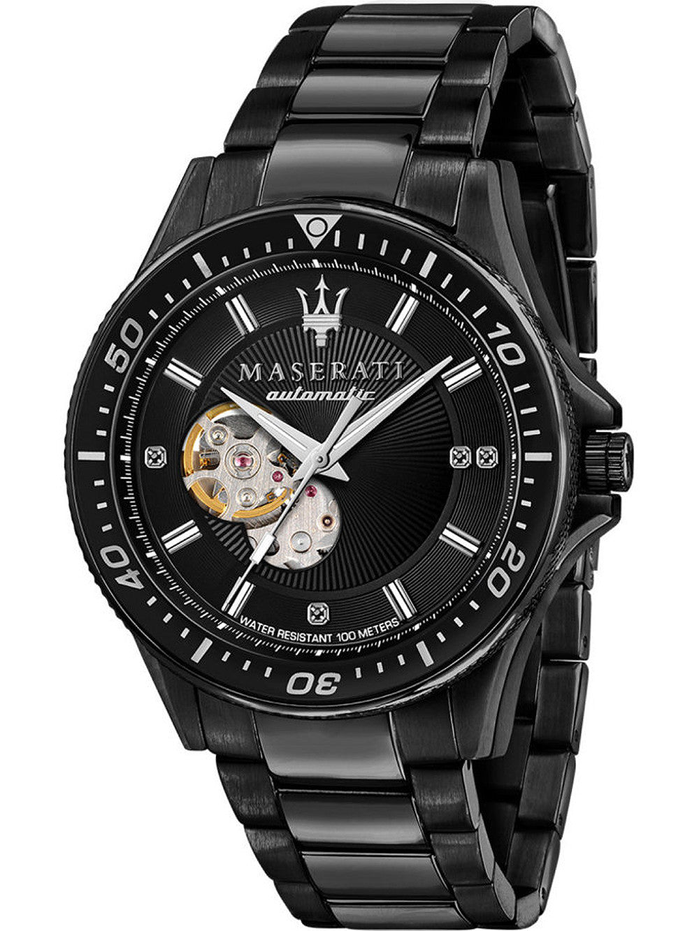 Maserati SFIDA Special Edition Diamond Mechanical Watch For Men - R8823140005 Watches Maserati   