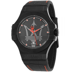 Maserati Potenza 3H STR Black Dial 42mm Leather Strap Watch For Men - R8851108010 Watches Maserati   