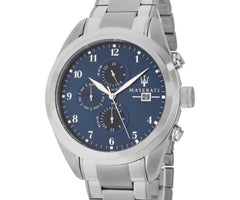 Maserati Traguardo Blue Dial 45mm Stainless Steel Watch For Men - R8853112505 Watches Maserati   