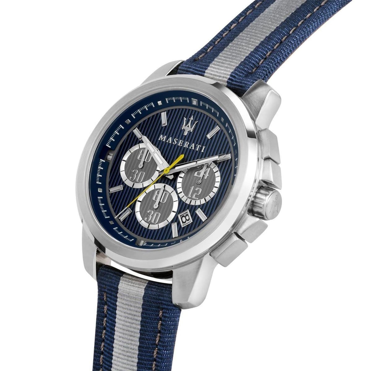 Maserati Royale 44mm Stainless Steel Fiber Strap Watch For Men - R8871637001 Watches Maserati   