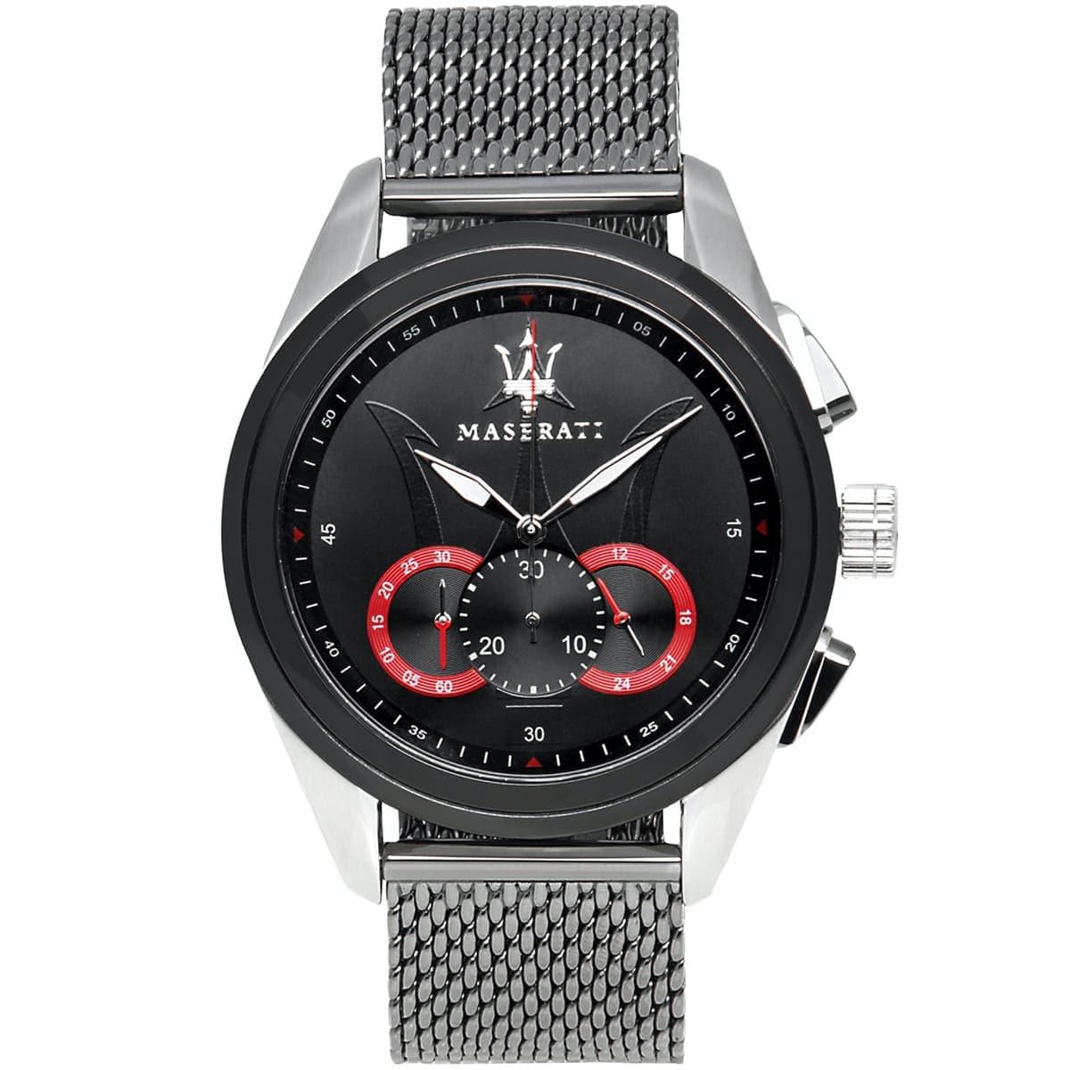 Maserati Traguardo Mesh Bracelet Stainless Steel Watch For Men - R8873612005 Watches Maserati   