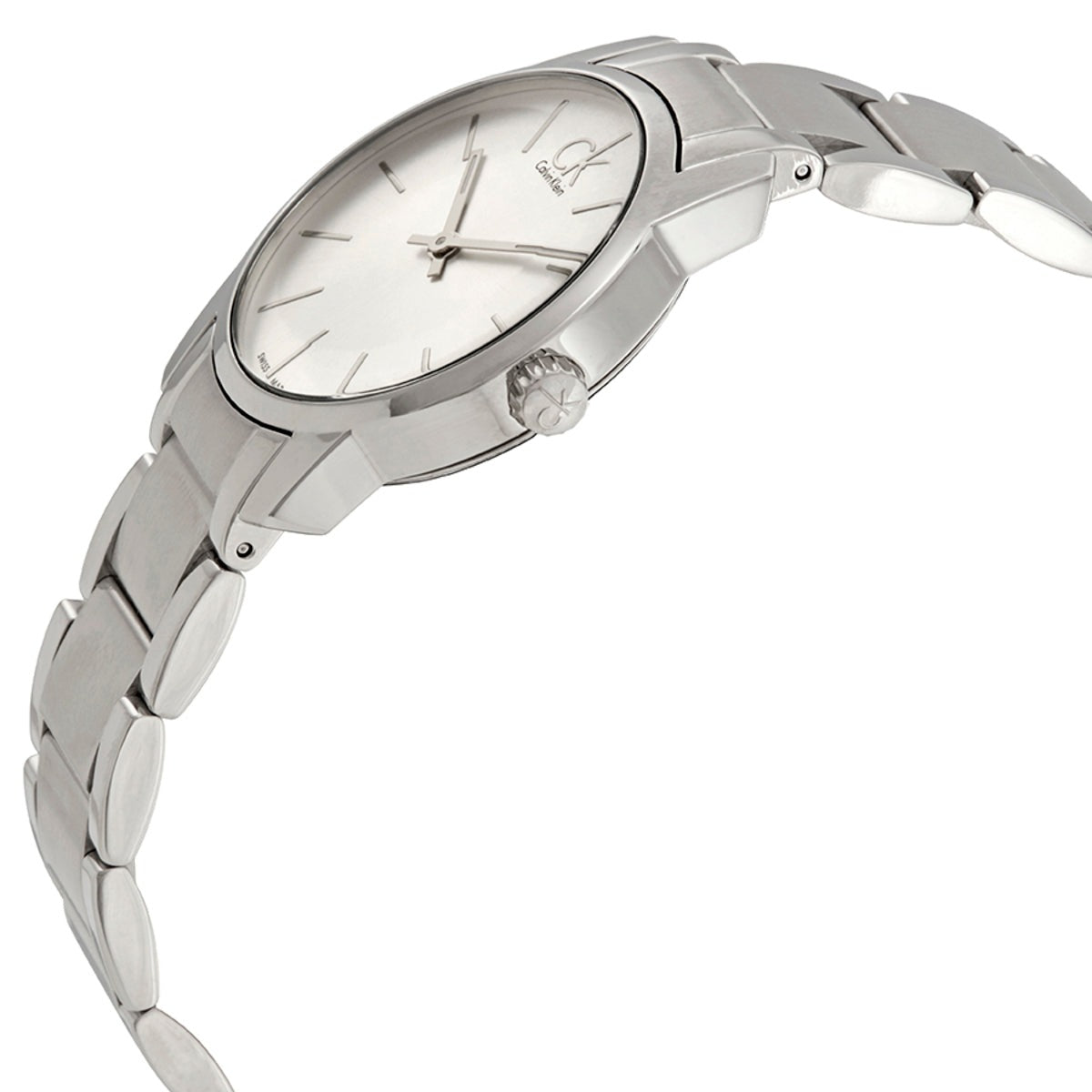 Calvin Klein City Silver Dial Silver Steel Strap Watch for Women - K2G23126 Watches Calvin Klein   