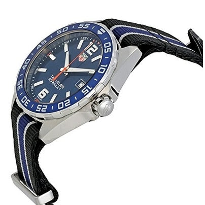 Tag Heuer Formula 1 Quartz 43mm Blue Dial Two Tone NATO Strap Watch for Men - WAZ1010.FC8197 Watches Tag Heuer   