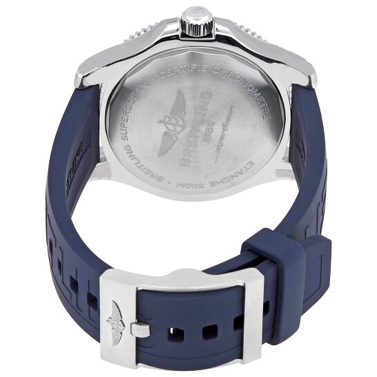 Breitling Superocean II Automatic 42mm White Dial Blue Rubber Strap Watch for Men - A17366D81A1S2 Watches Breitling   