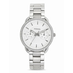 Fossil Tailor White Dial Silver Stainless Steel Strap Watch for Women - ES4262 Watches Fossil   