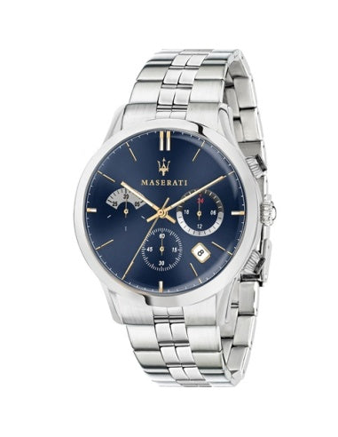 Maserati Ricordo Chronograph Blue Dial Stainless Steel 42mm Watch For Men - R8873633001 Watches Maserati   