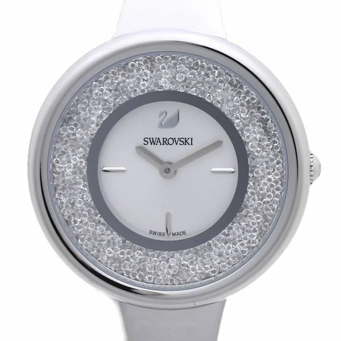 Swarovski Crystalline Pure Silver Dial Silver Steel Strap Watch for Women - 5269256 Watches Swarovski   