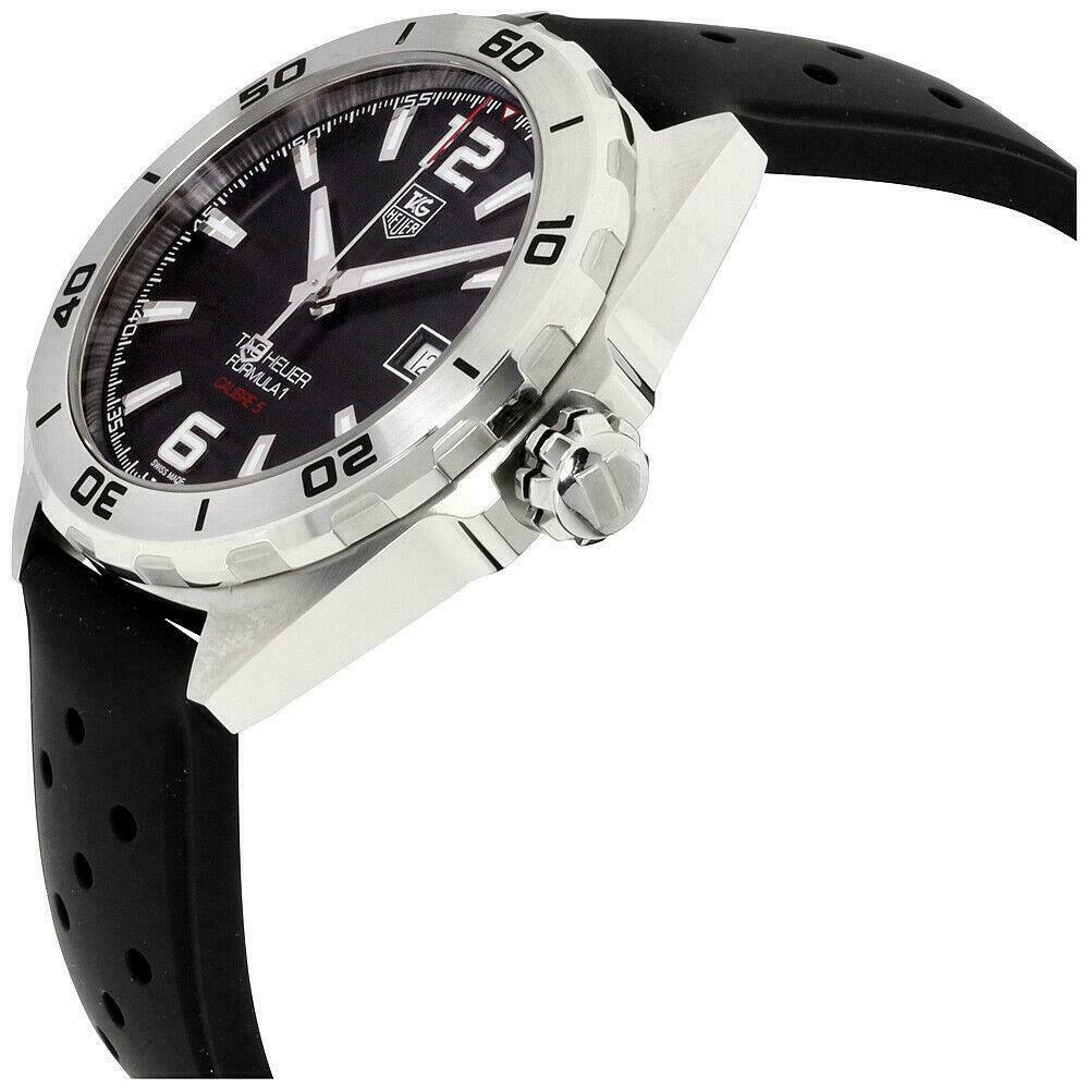 Tag Heuer Formula 1 Automatic 41mm Black Dial Black Rubber Strap Watch for Men - WAZ2113.FT8023 Watches Tag Heuer   