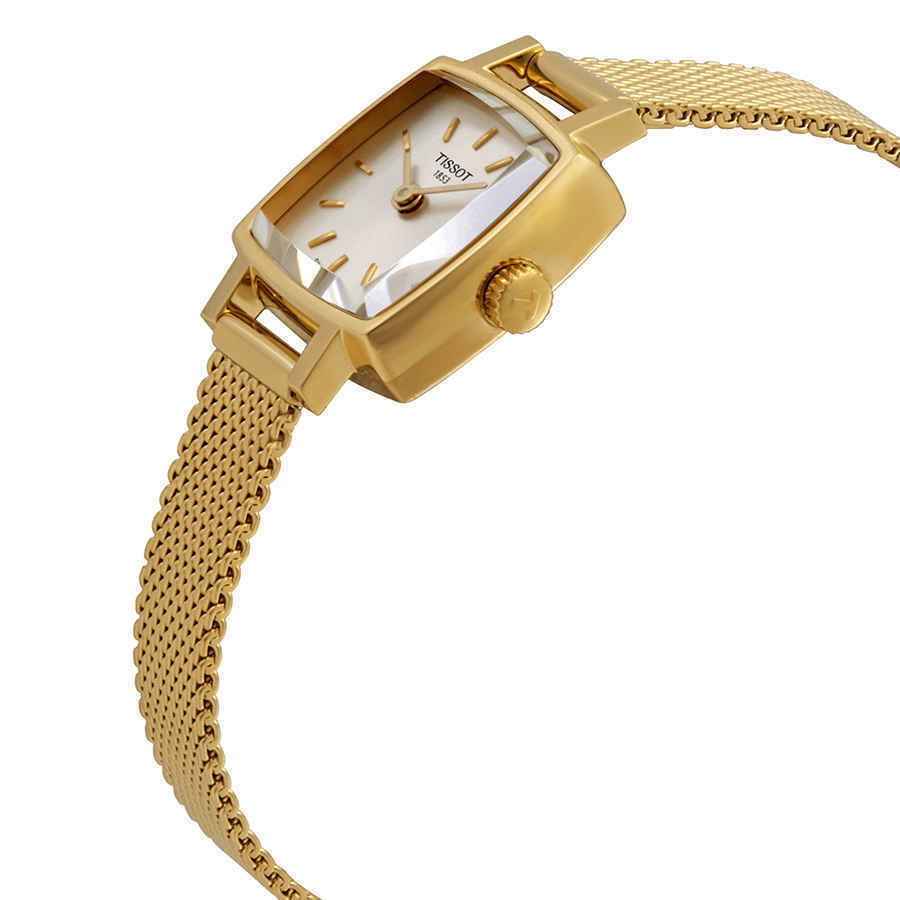 Tissot Lovely Square Gold Mesh Bracelet Watch For Women - T058.109.33.031.00 Watches Tissot   