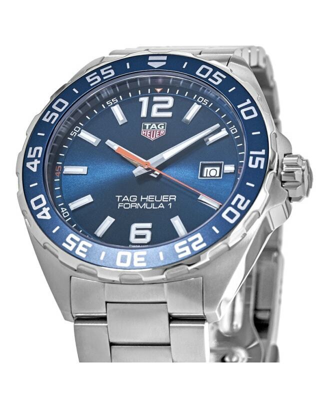 Tag Heuer Formula 1 Quartz 43mm Blue Dial Silver Steel Strap Watch for Men - WAZ1010.BA0842 Watches Tag Heuer   