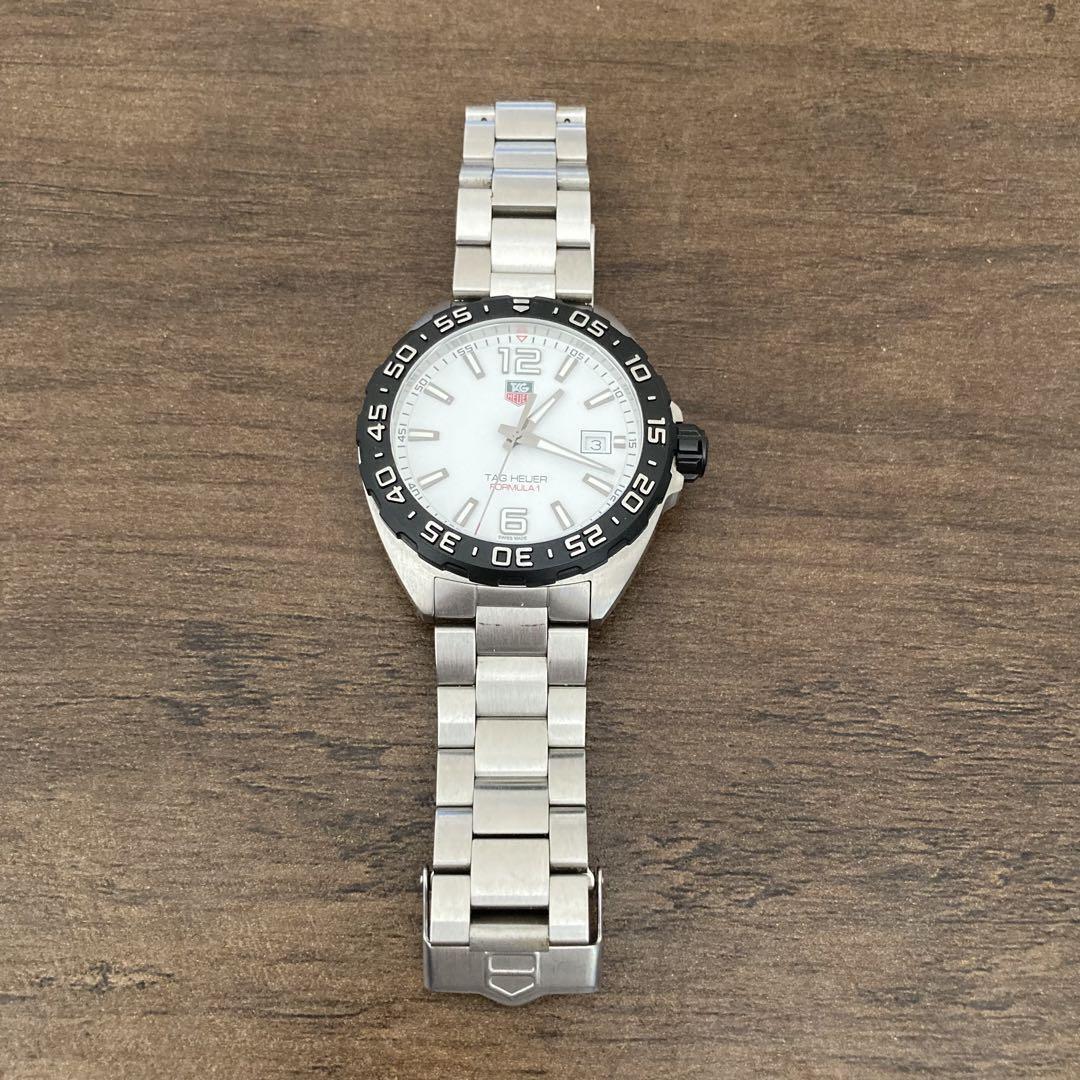 Tag Heuer Formula 1 Quartz 41mm White Dial Silver Steel Strap Watch for Men - WAZ1111.BA0875 Watches Tag Heuer   