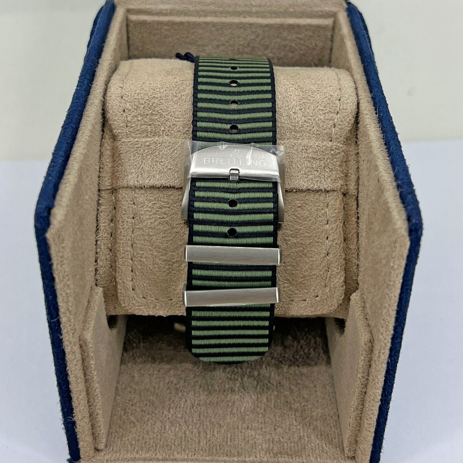 Breitling Superocean Automatic 44mm Outerknown Green Dial Green Nylon Strap Watch for Men - A17367A11L1W1 Watches Breitling   