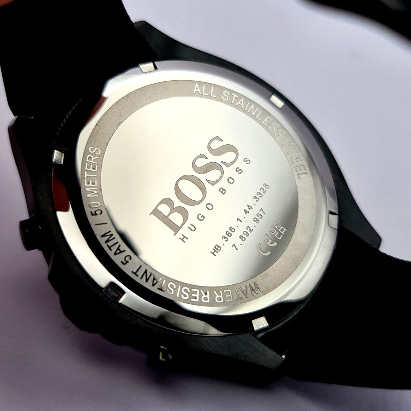 Hugo Boss Velocity Black Dial Black Rubber Strap Watch for Men - 1513720 Watches Hugo Boss   