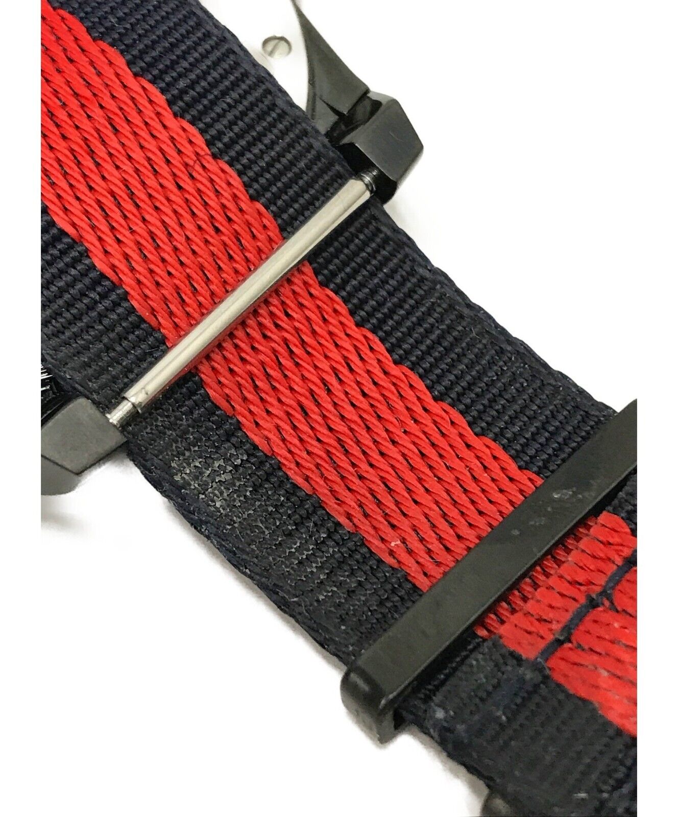 Gucci Dive Blue & Red Dial Blue & Red Nylon Strap Watch For Men - YA136214 Watches Gucci   