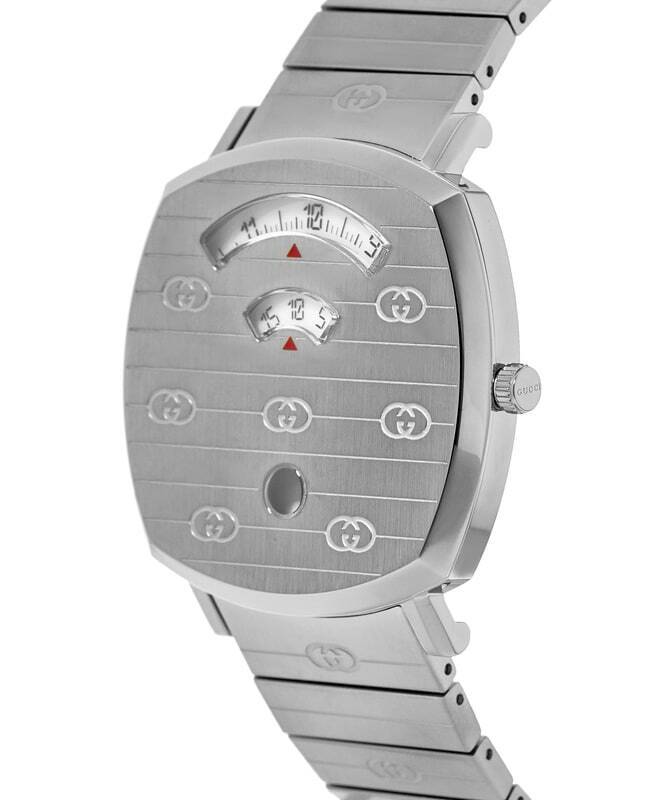 Gucci Grip Silver Dial Silver Steel Strap Watch For Women - YA157410 Watches Gucci   