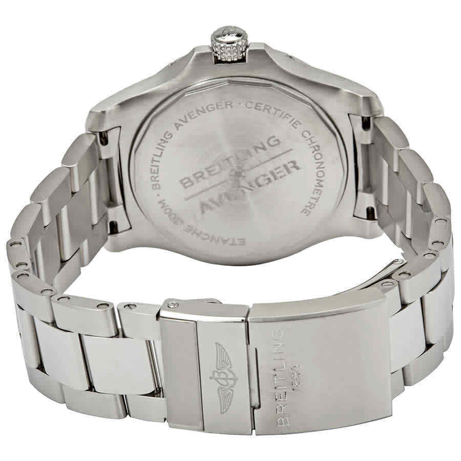 Breitling Avenger Automatic 43mm Blue Dial Silver Steel Strap Watch for Men - A17318101C1A1 Watches Breitling   