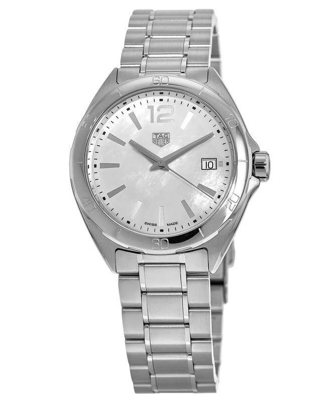 Tag Heuer Formula 1 35mm White Mother of Pearl Dial Silver Steel Strap Watch for Women - WBJ1318.BA0666 Watches Tag Heuer   