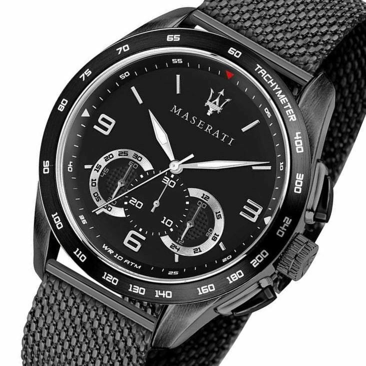 Maserati Traguardo Chronograph Quartz Black Dial Watch For Men - R8873612031 Watches Maserati   