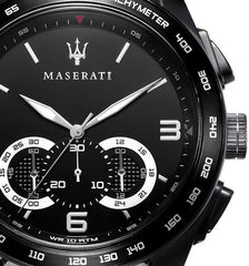 Maserati Traguardo Chronograph Quartz Black Dial Watch For Men - R8873612031 Watches Maserati   