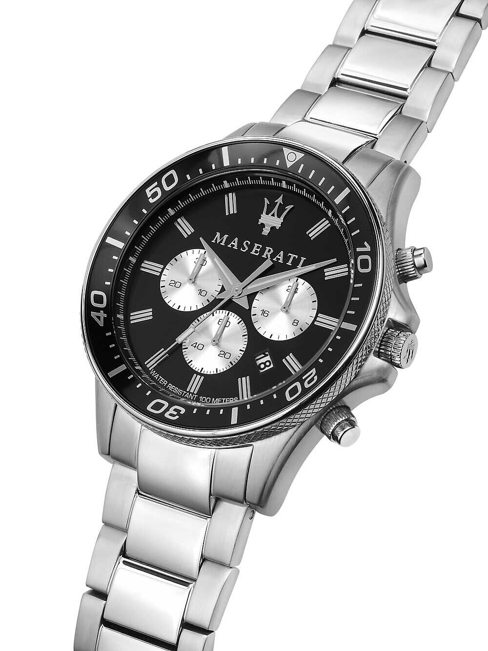 Maserati SFIDA Chronograph Quartz Black Dial Watch For Men - R8873640004 Watches Maserati   