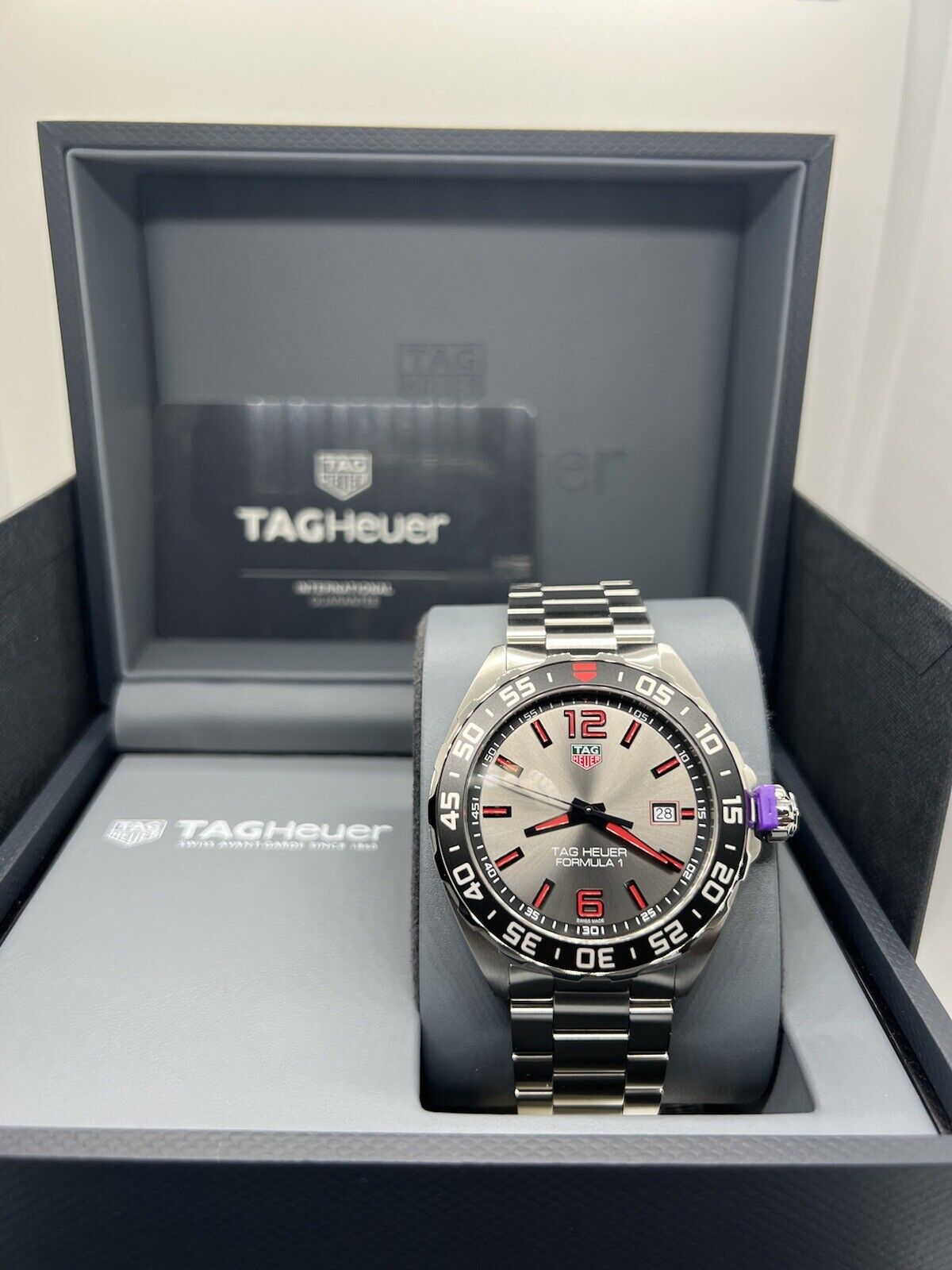 Tag Heuer Formula 1 Quartz 43mm Anthracite Dial Silver Steel Strap Watch for Men - WAZ1018.BA0842 Watches Tag Heuer   