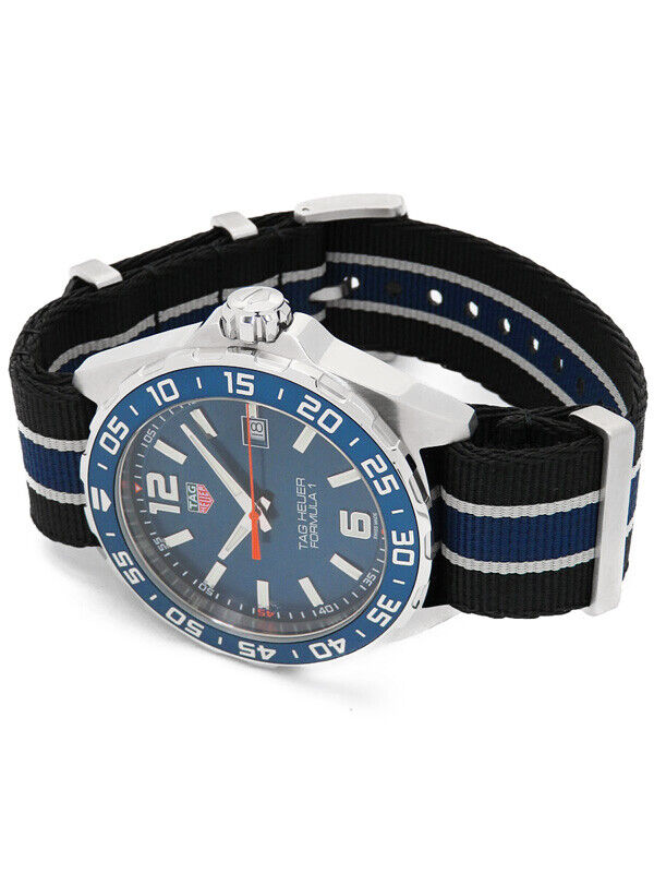 Tag Heuer Formula 1 Quartz 43mm Blue Dial Two Tone NATO Strap Watch for Men - WAZ1010.FC8197 Watches Tag Heuer   