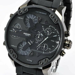Diesel Mr Daddy 2.0 Chronograph Black Dial Black Stainless Steel Watch For Men - DZ7396 Watches Diesel   