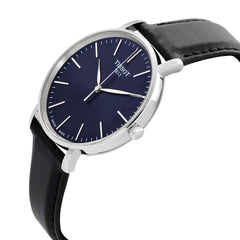 Tissot Everytime Gent Blue Dial Black Leather Strap Watch for Men - T143.410.16.041.00 Watches Tissot   